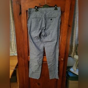 American Apparel Welt Pocket Pants 34 Cotton Blue Chambray NEW WITH TAGS Unisex